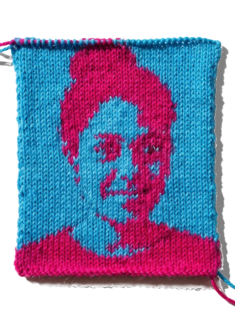 Subahini Rufus Victor, gebreid portret